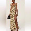 De La Vali Dress De La Vali Columbia Gown Color: Tan Size: 8
