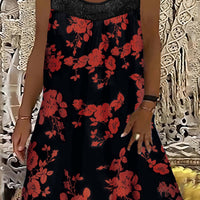 Vivien – Floral Lace Midi Dress