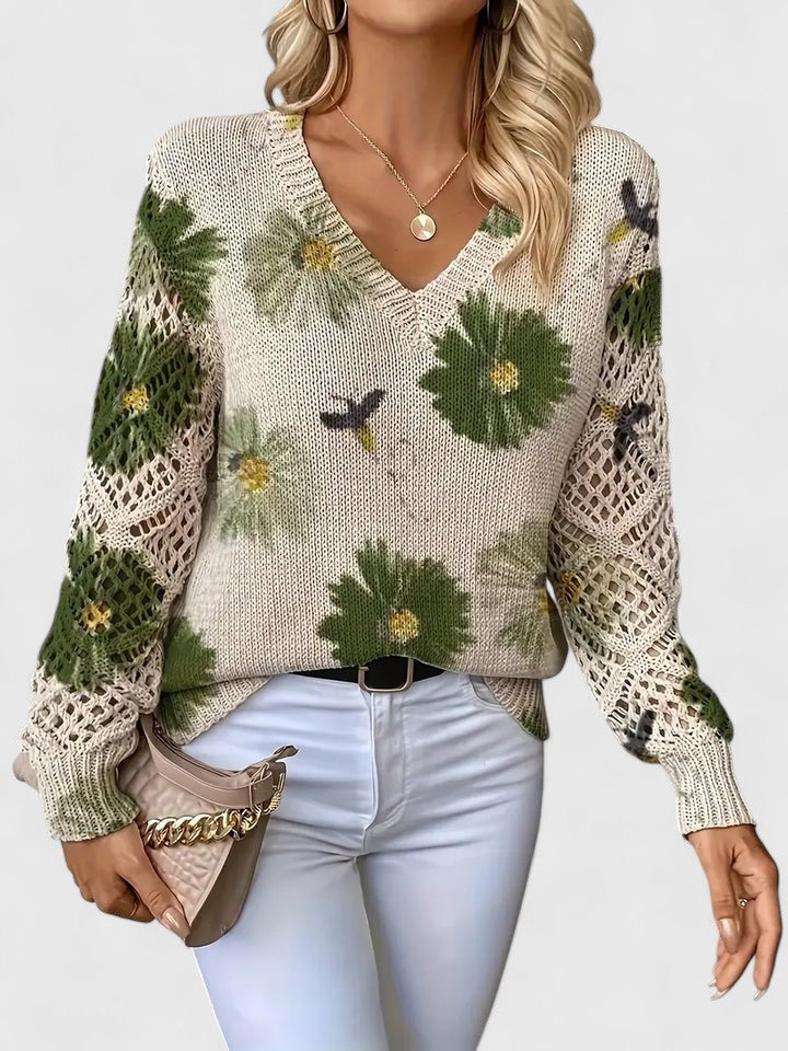 Liza | Elegant Cardigan Green