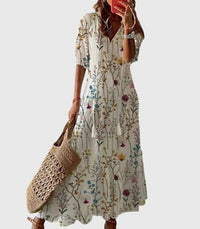 Amalia | Boho Vintage Summer Dress Floral (Almost sold out)