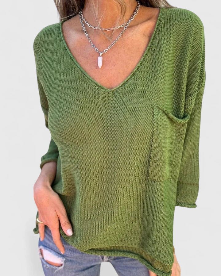 Lyzzarah | Comfortable Top Green