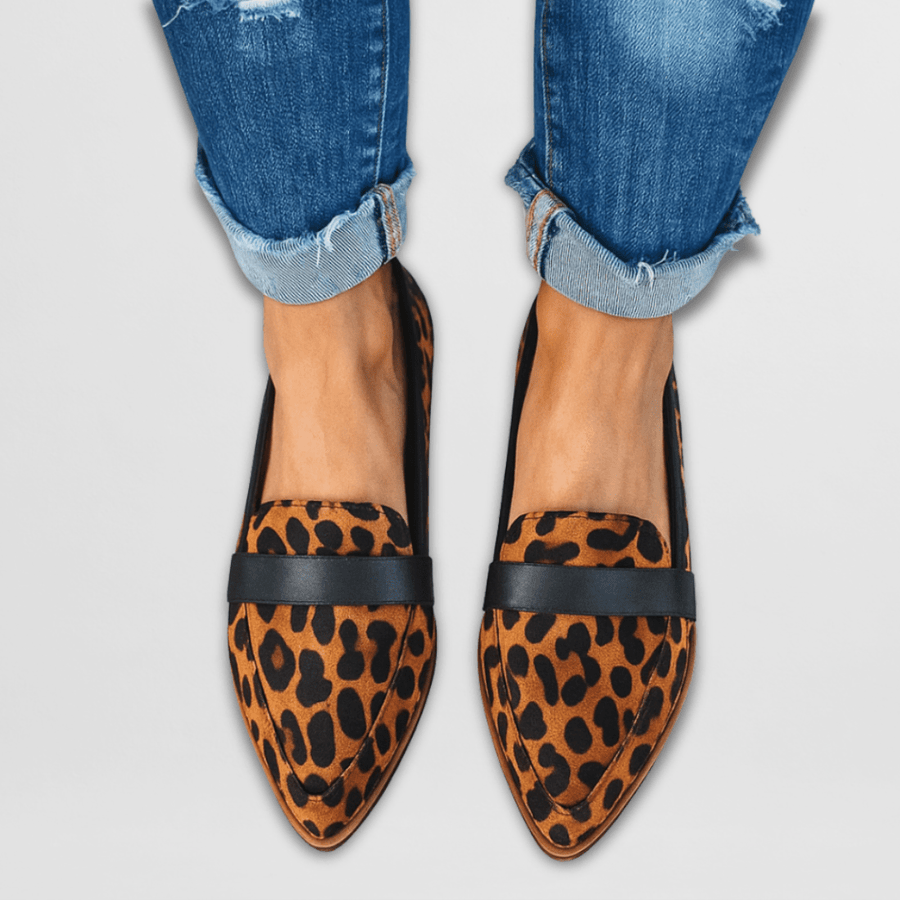 Helen | Orthopedic Soft Suede Loafers Leopard