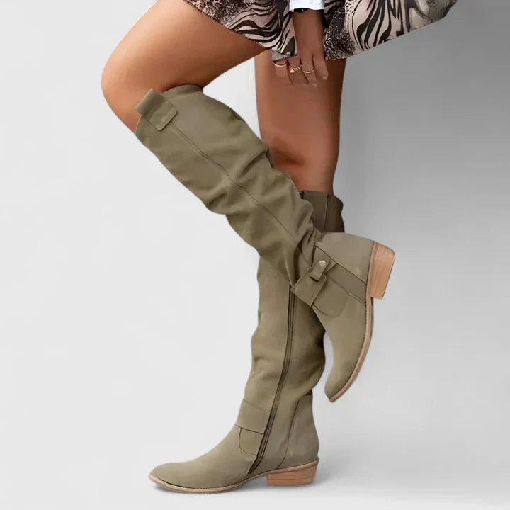 Ryzeliah | Orthopedic Boots Dark Green