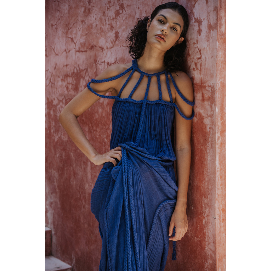 SEVYNA | GOWN MAXI DRESS Blue