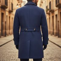 Monty - Men’s Wool Blend Double-Breasted Coat