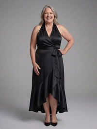 Annika - High-Low Dress with Spaghetti Straps