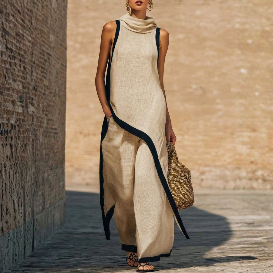 Lexie - Sleeveless Linen Trouser Set