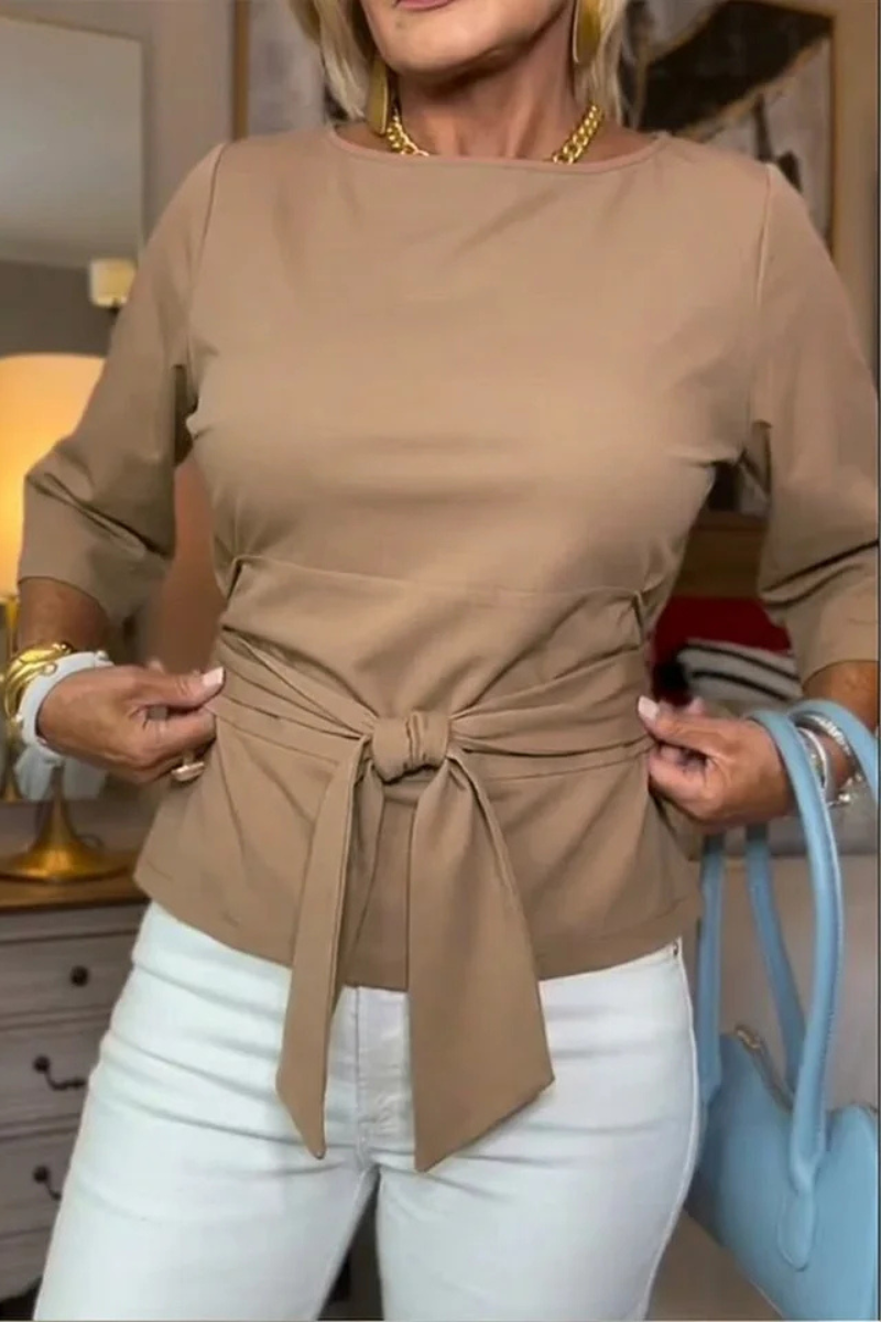 Halcyon - Tie Waist Elegant Top