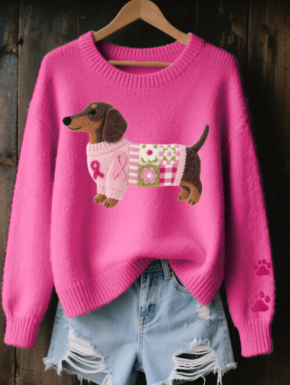 Halen Graphic Round-Neck Sweater