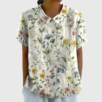 Jenna | Floral Blouse White with Flowers