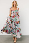 Anita Maxi Dress Midnight & Gold Floral