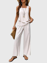 Brenda | Elegant 2-Piece Summer Set White