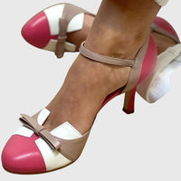Valerie | Comfort Heeled Sandals Pink