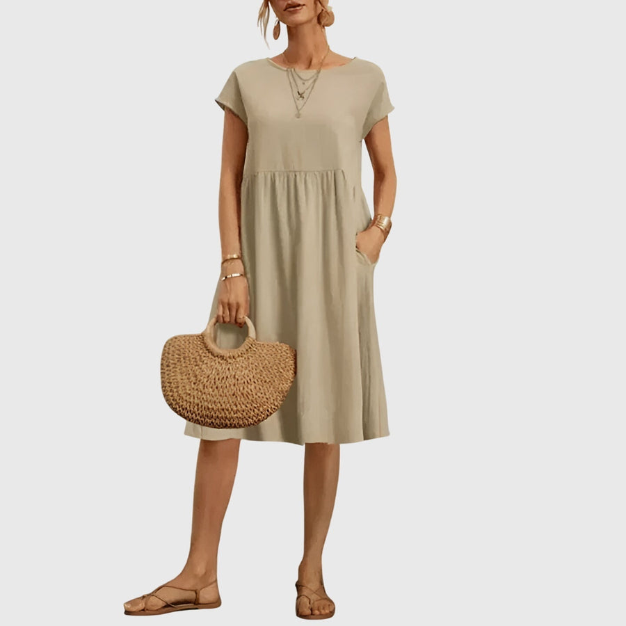 Mirabel | Elegant Spring Dress Beige