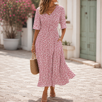 Novara – Elegant Midi Dress with Flattering Fit