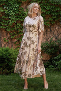Womens Destiny Sequin Maxi Dress Rose Gold Size: Small