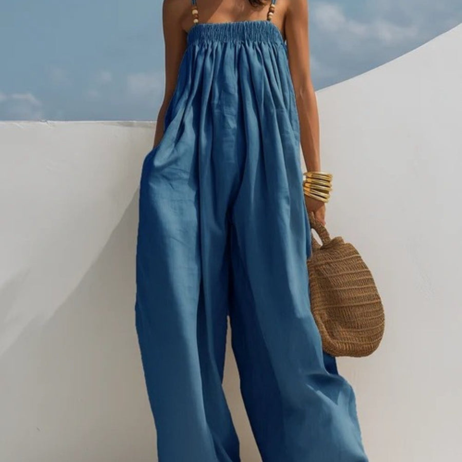 Tamsin - Denim Wide-Leg Jumpsuit