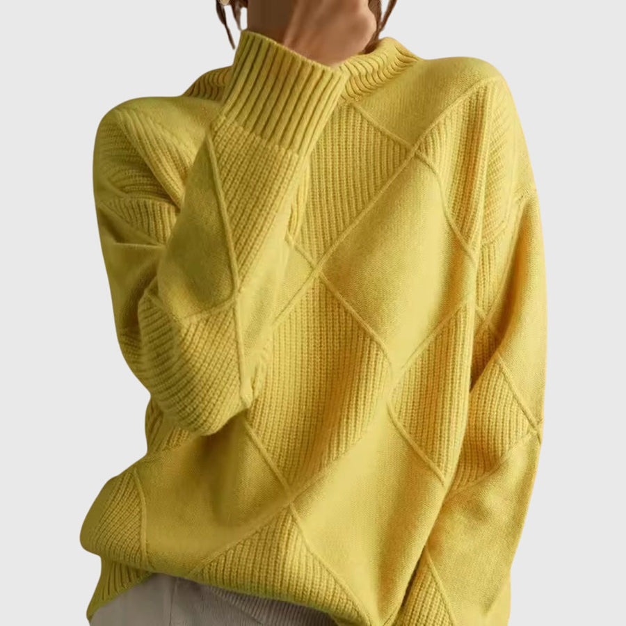 Angela - Turtleneck Sweater Yellow