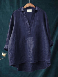 Galatea - Elegant Linen Summer Blouse