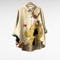Berenice - Elegant Linen Summer Blouse