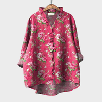 Camber - Elegant Linen Summer Blouse