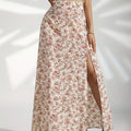 Natalia Floral Side-Split Maxi Skirt