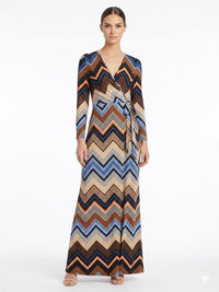 Venus Dress Venus Nwot Cottony Stretchy Soft Chevron Maxi Dress Long