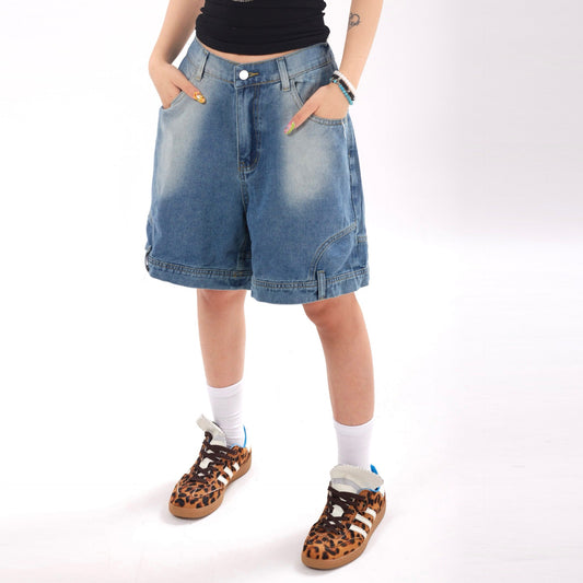 Renata Oversized Denim Shorts