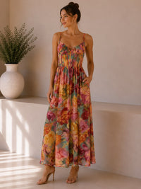 Parisian Floral Eliana Maxi Dress - S