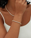 Lustra™ | Gold Moissanite Tennis Bracelet
