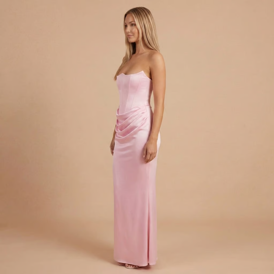 Isabelle Ruched Maxi Dress