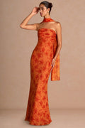Azazie Aisha Tangerine Maxi Dress