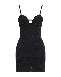 Dondup Mini Dress In Organic Cotton Blend Black