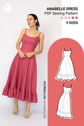 Basic Femenine Midi Dress Sewing Pattern For Summer