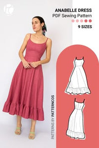Basic Femenine Midi Dress Sewing Pattern For Summer