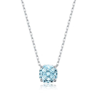 Rose-Cut Blue D Necklace