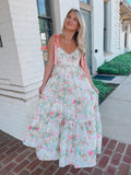 Walk In The Garden Eyelet Lace Midi Dress
