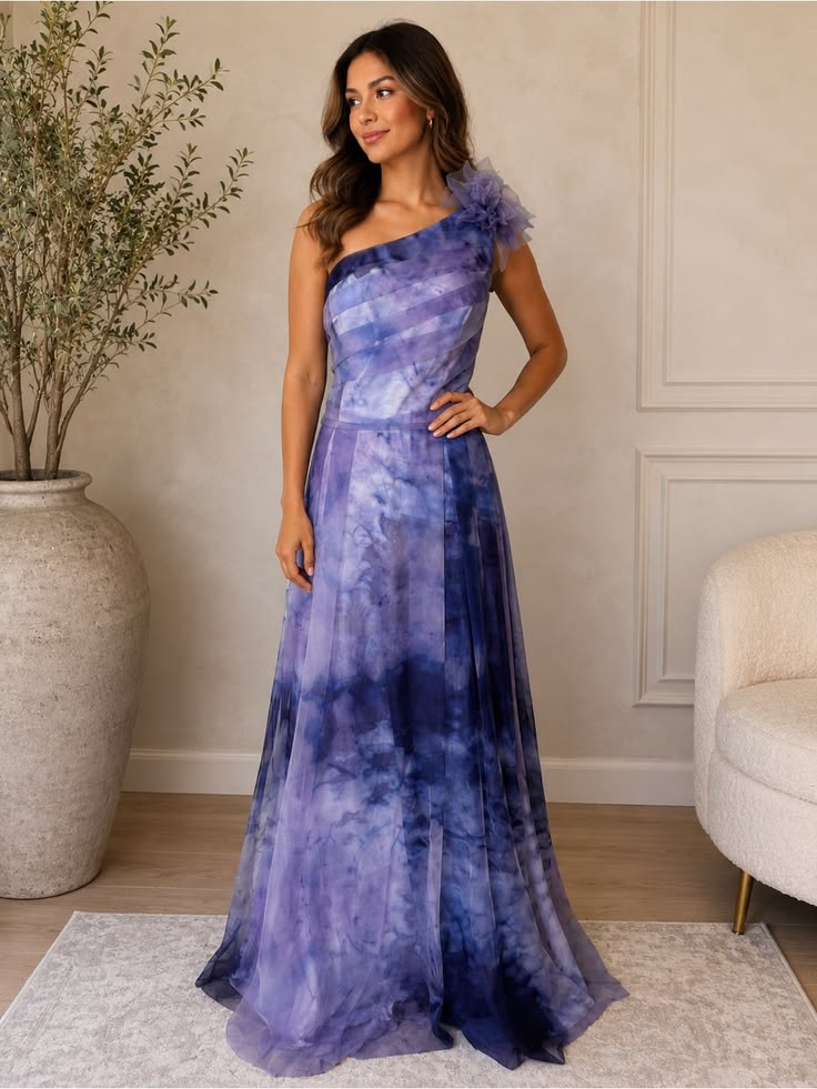 Rene Ruiz Dress Nwt Rene Ruiz Purple Ombre Watercolor Luxury One