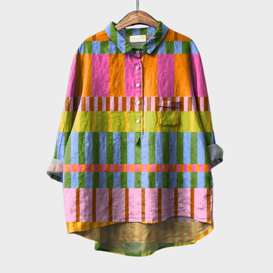 Lilwen - Elegant Linen Summer Blouse