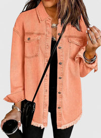 Novalyssa | Comfortable Jacket Peach