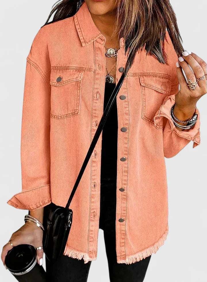 Novalyssa | Comfortable Jacket Peach