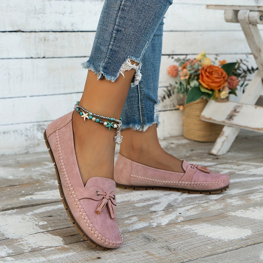 Natalie – Classic Loafers with Tassel Detail