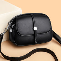 Compact Faux Leather Shoulder Bag - Mireille