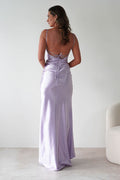 Celinee Satin Maxi Gown Lilac
