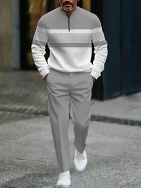 Alfred – Graphic Print Sweater and Trousers Set