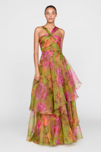 Rosalinda Twisted Halter Gown