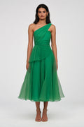 Cece Pleated Organza Dress