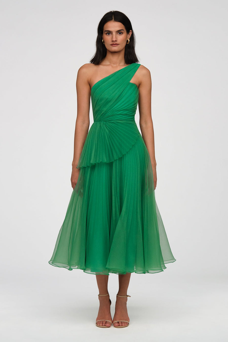 Cece Pleated Organza Dress
