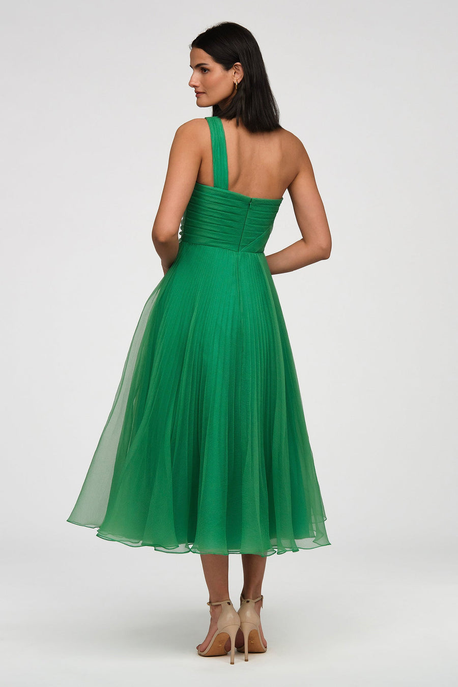 Cece Pleated Organza Dress
