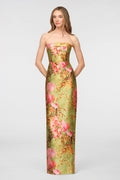 Cleo Strapless Column Gown
